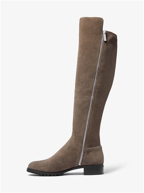 michael kors branson boots|Branson Stretch Suede Boot .